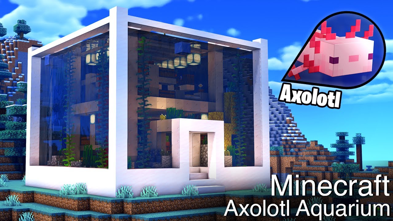 Axolotl Aquarium Survival Base - Minecraft Tutorial 1.20 #86