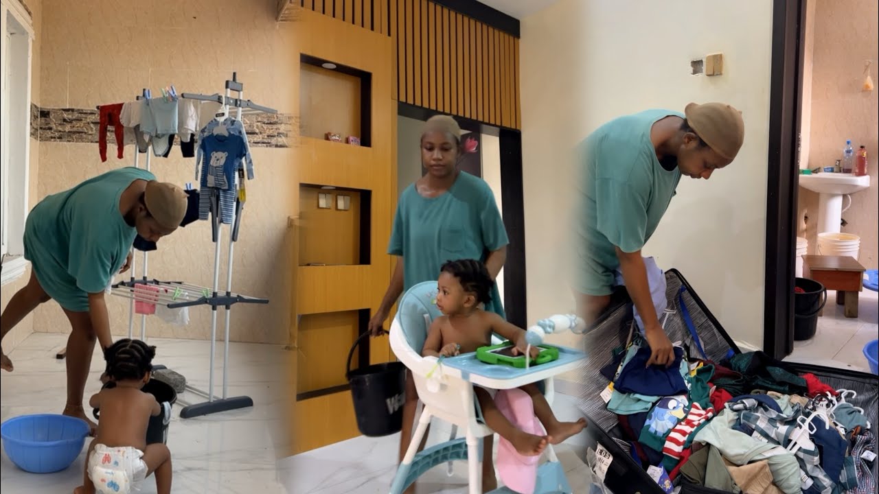 How getting laundry done with my baby is going today | mom and son 