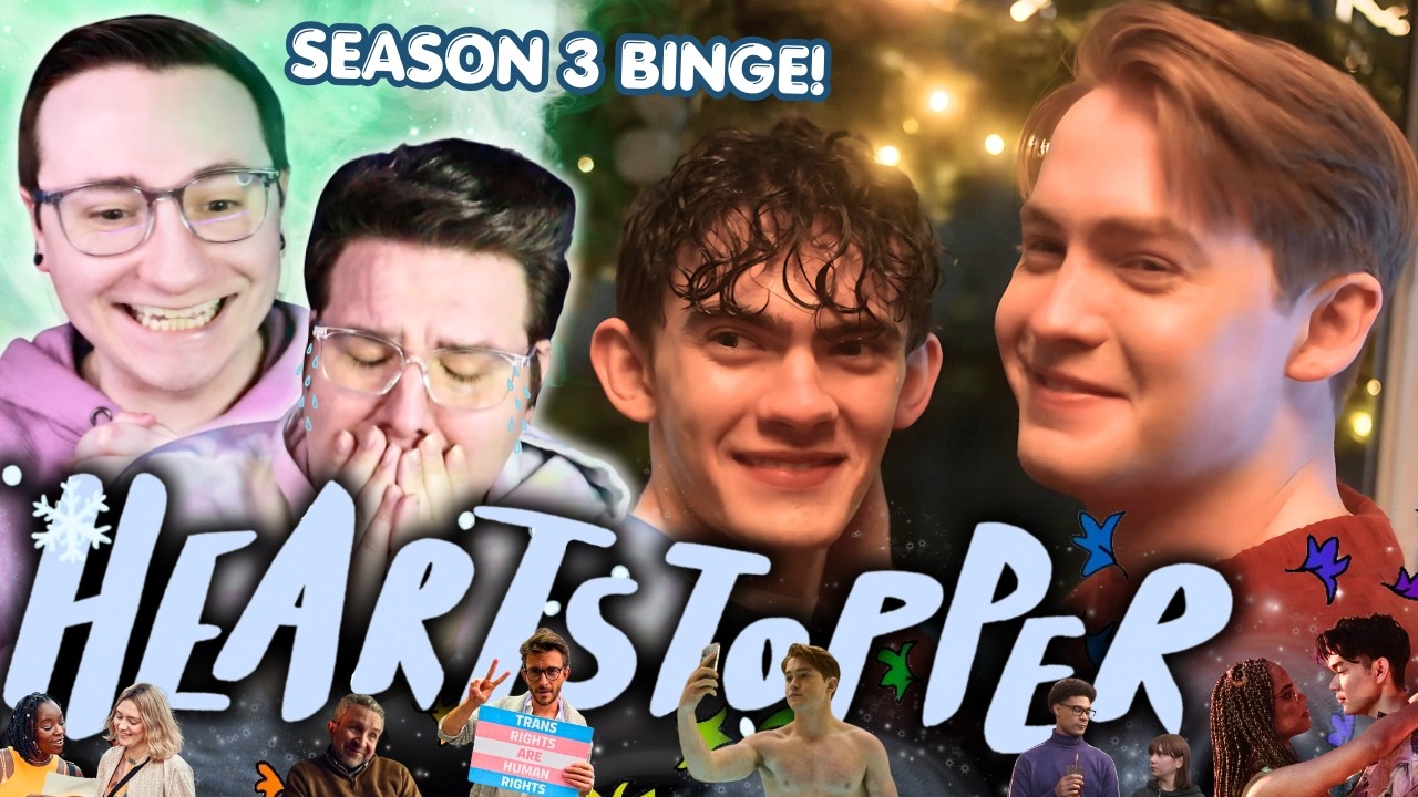 BINGE HEARTSTOPPER WITH US! *REACTION* FIRST TIME WATCHING SEASON 3!
