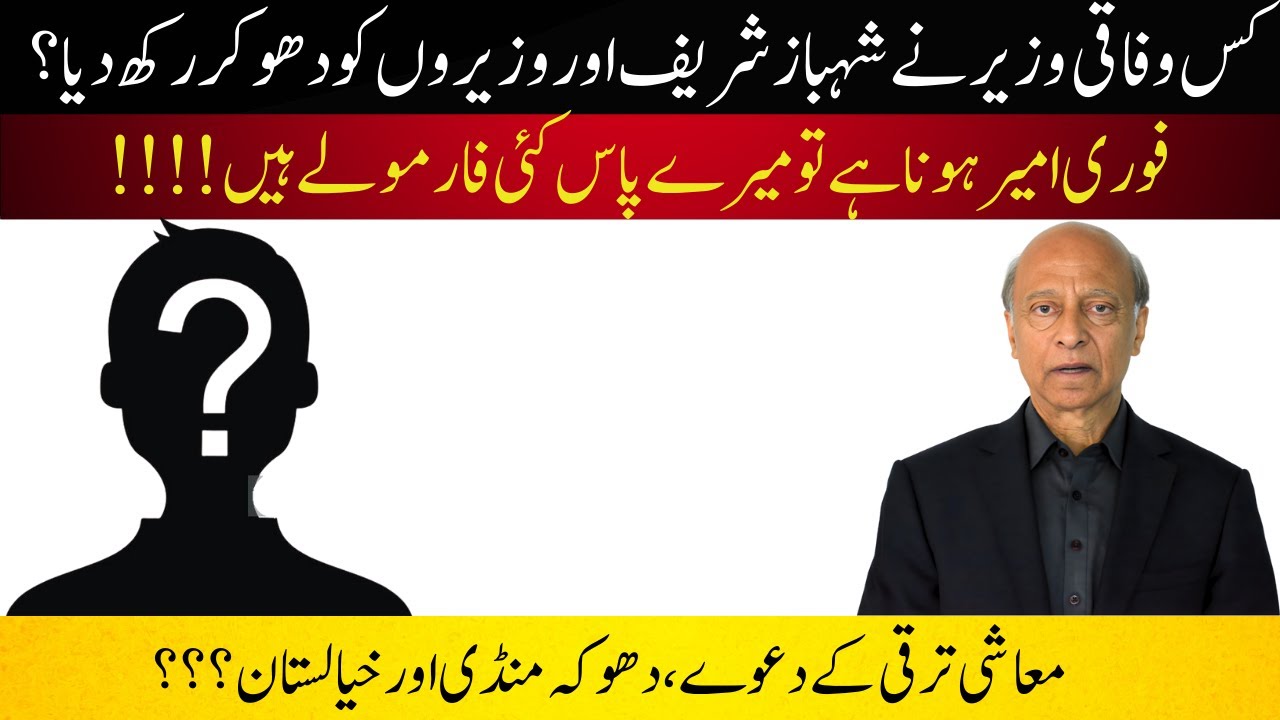 Federal Minister Takes PM Shehbaz/Ministers to Cleaners:You Want Quick Money,Come to My office