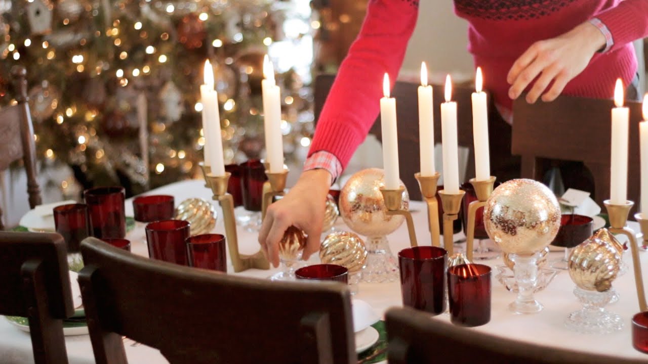 Setting a Holiday Table