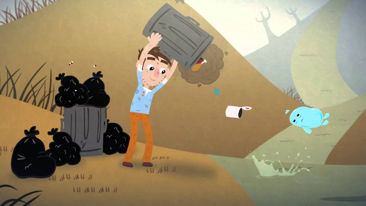 Spot Ag&uuml;ita: &iexcl;Pon la basura en su lugar!