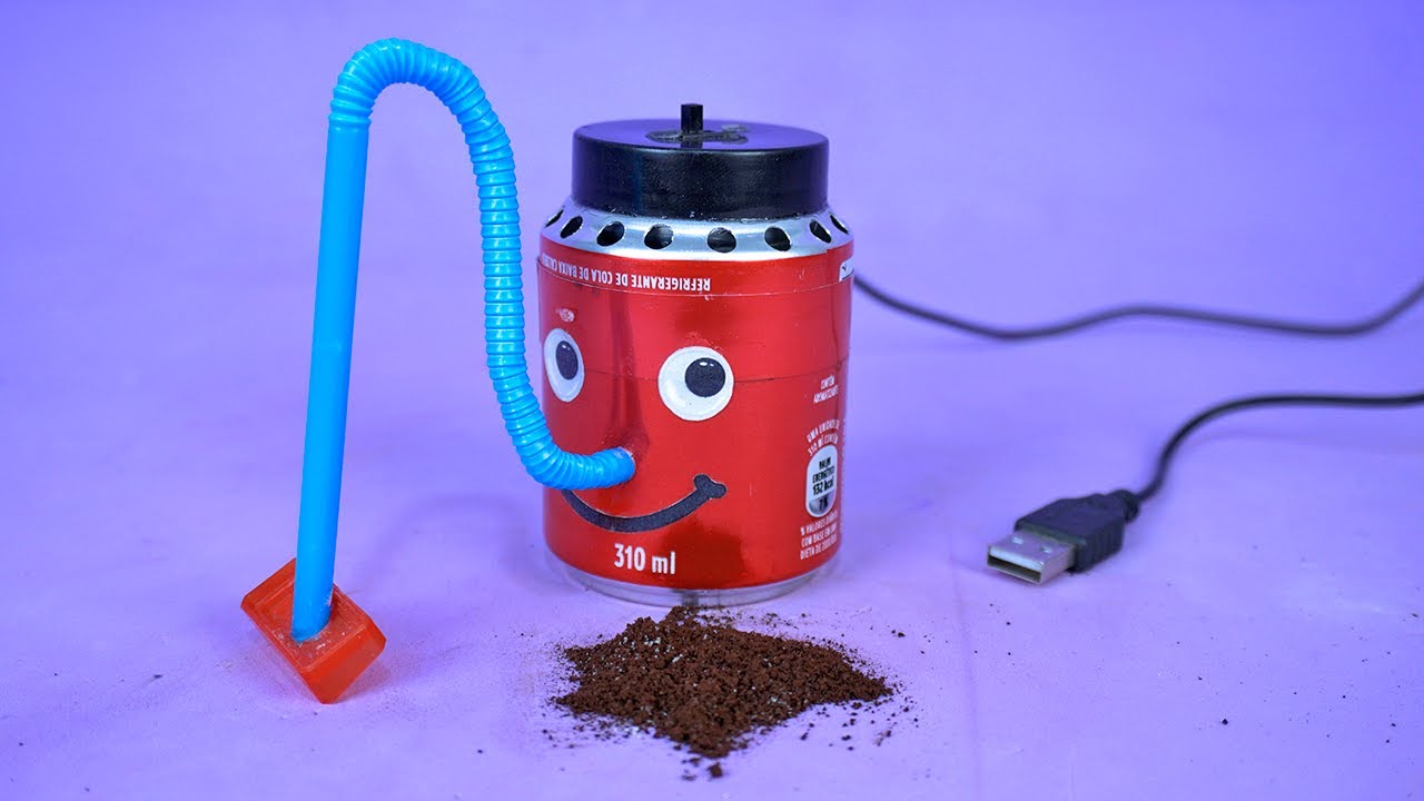 Haga una Increíble Mini Aspiradora con latas de Refresco