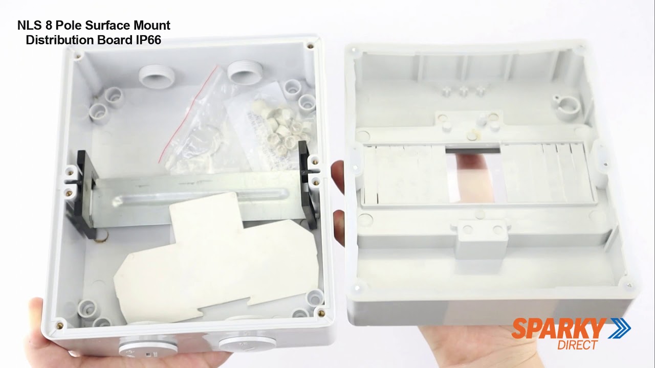 NLS 8 Pole Surface Mount Distribution Board IP66