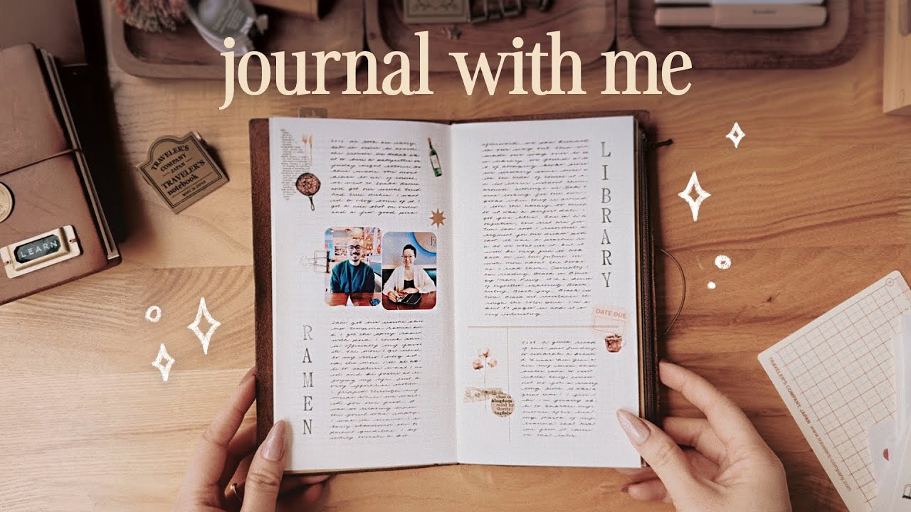 Journal With Me 📓 documenting valentine's day & lunar new year in my traveler's notebook