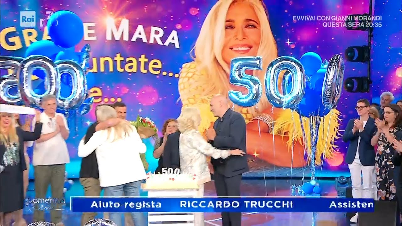 Mara Venier festeggia 500 puntate - Domenica In 02/06/2024