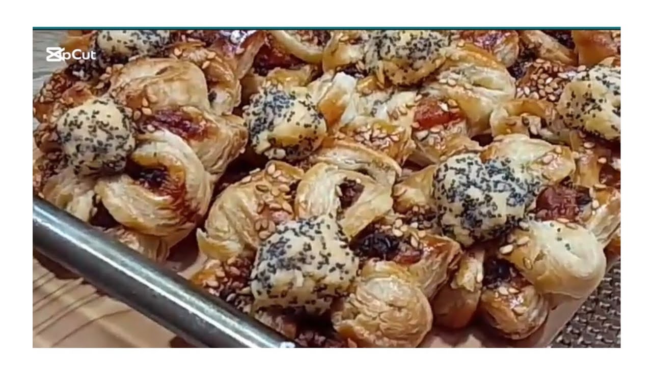 سجليها لرمضان🌙 اروع مملحة راقية بالعجينة المورقة‼️مقرمشة بحشوة اقتصادية ولذيذة 😋💜✌️🌺✅