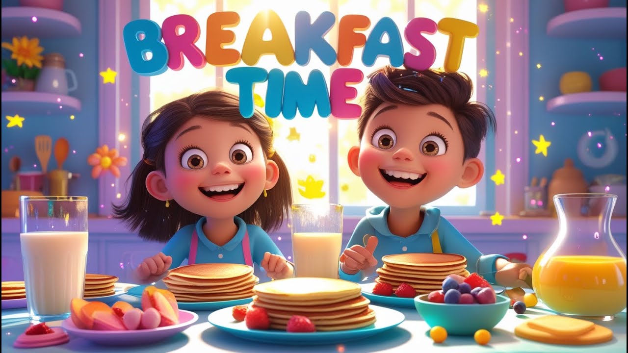 Breakfast Time #rhymes #funforkids #songs #viralvideo #learning #cocochamps #youtubekids
