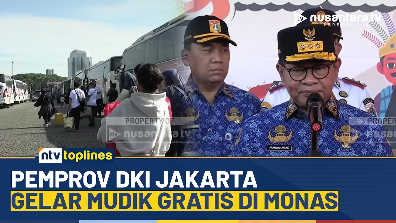 34 Ribu Pemudik Diberangkatkan, Monas Dipadati Peserta Mudik Gratis | NTV TOPLINES