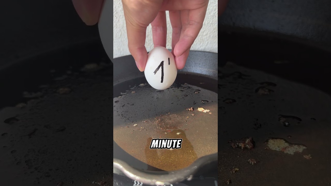 Fried Egg Test Video #cooking #experiements #eggrecipe