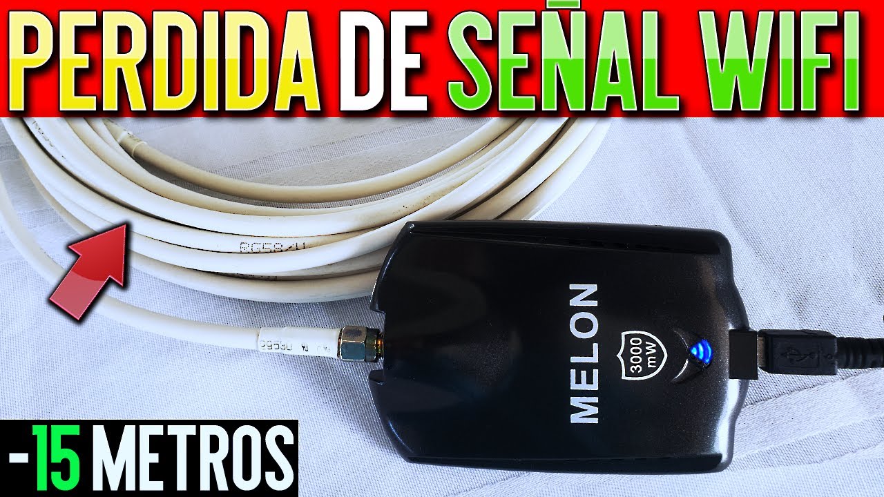 Antena Wifi Externa con 15 Metros de Cable RG58 + Adaptador Melon N3000 | Pierde SEÑAL o Velocidad?