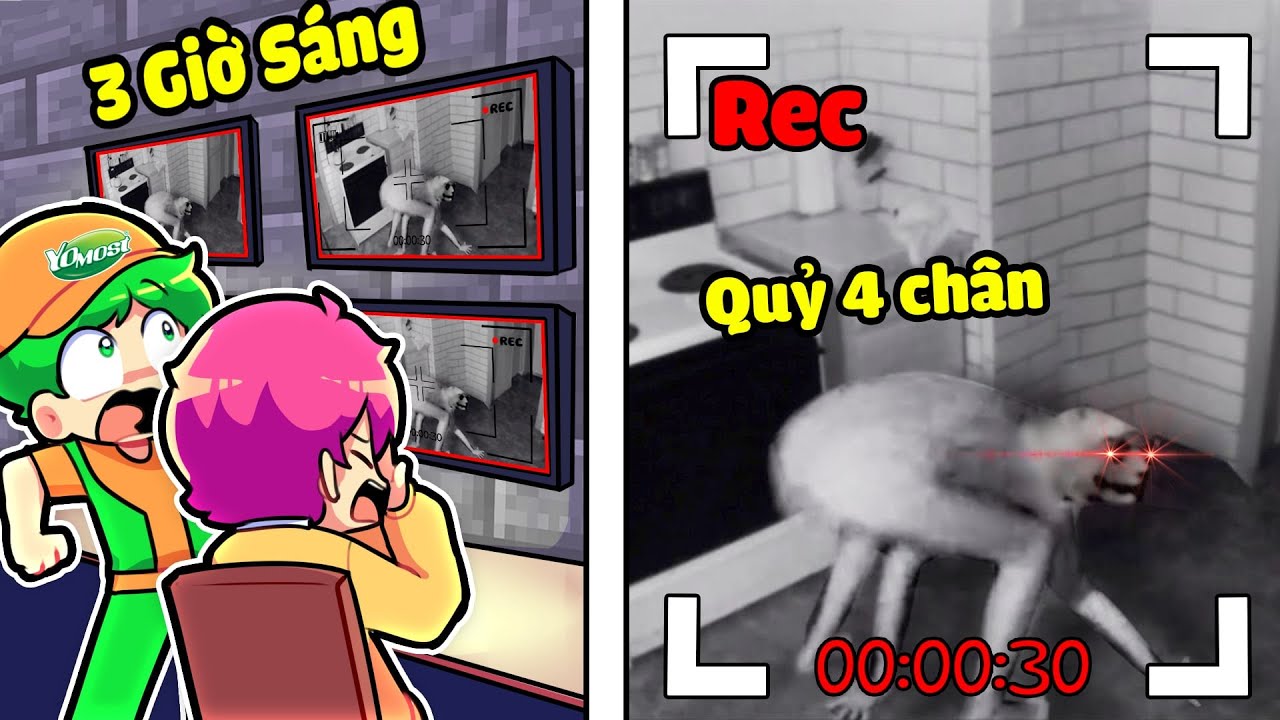 HIHA & YOMOST PHÁT HIỆN QUỶ 4 CHÂN Ở NHÀ NGHỈ TRONG MINECRAFT *HIHA QUỶ TRONG NHÀ NGHỈ👹😱