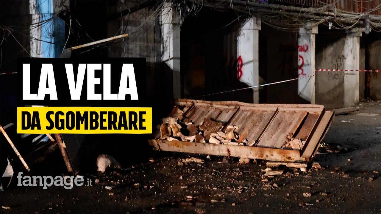 Crollo nella Vela Celeste a Scampia: 