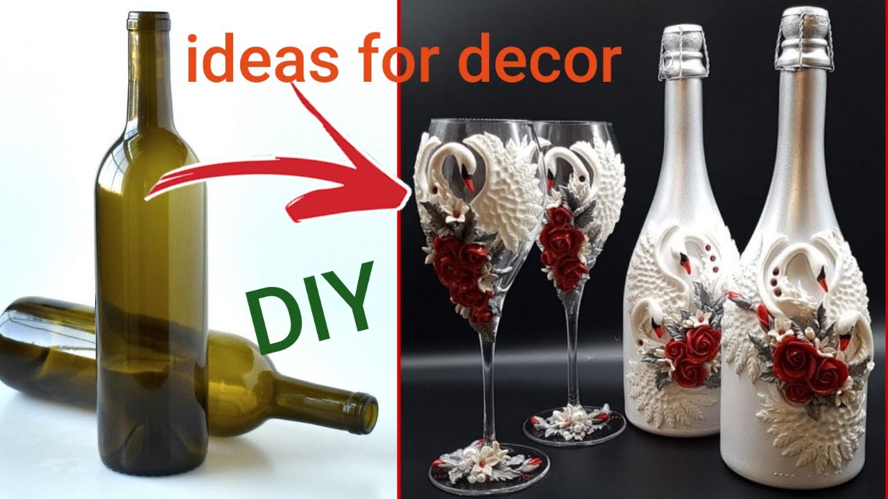 DIY Glass Bottle Decoration Ideas