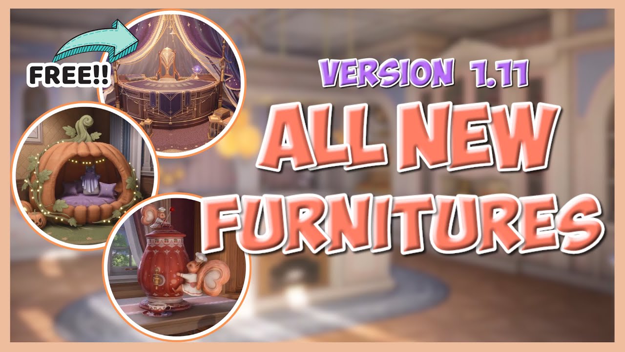 All New Furniture's That Are Coming To Version 1.11 in Infinity Nikki