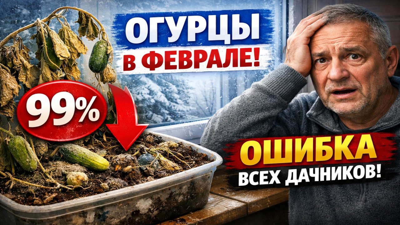 Огурцы в ФЕВРАЛЕ: Главная ошибка 99% дачников. Честно, без сказок.