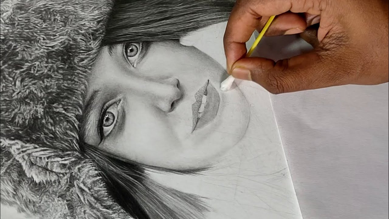 How to draw Nose and Lips of Hyper Realistic Drawing/Portrait | Step by step tutorial