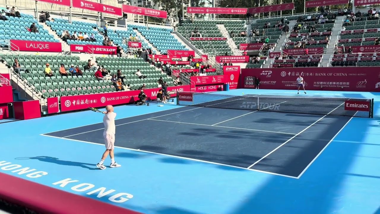 Marin CILIC v. Adrian MANNARINO Warmup - Court Level (HK Open 2026 ATP 250 R1)