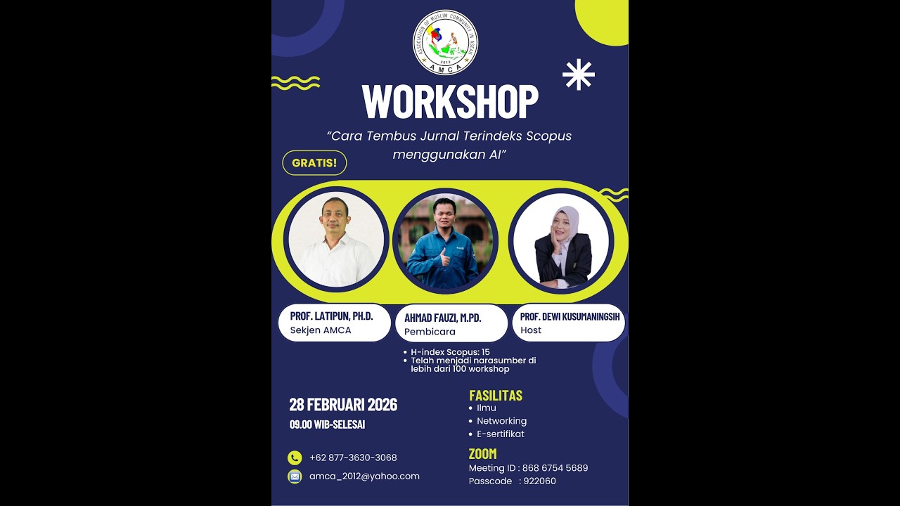 Workshop on Writing Scopus-Indexed Articles Using AI