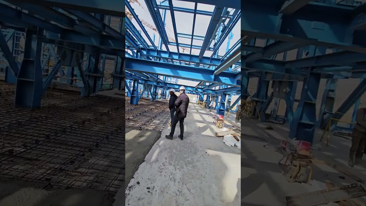 Concrete pouring of the composite roof of the baling structure # Architecture, Educational