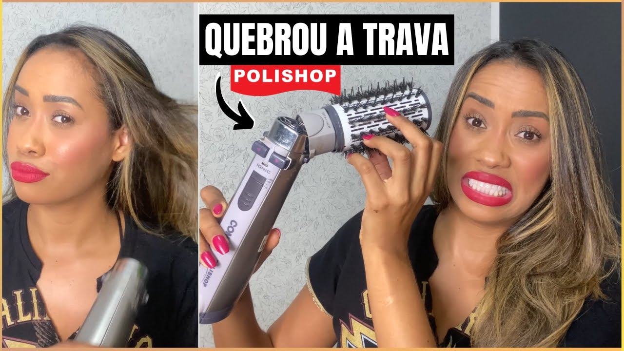 ESCOVA ROTATIVA POLISHOP DEPOIS DE QUASE 5 ANOS (TRAVA QUEBRADA)