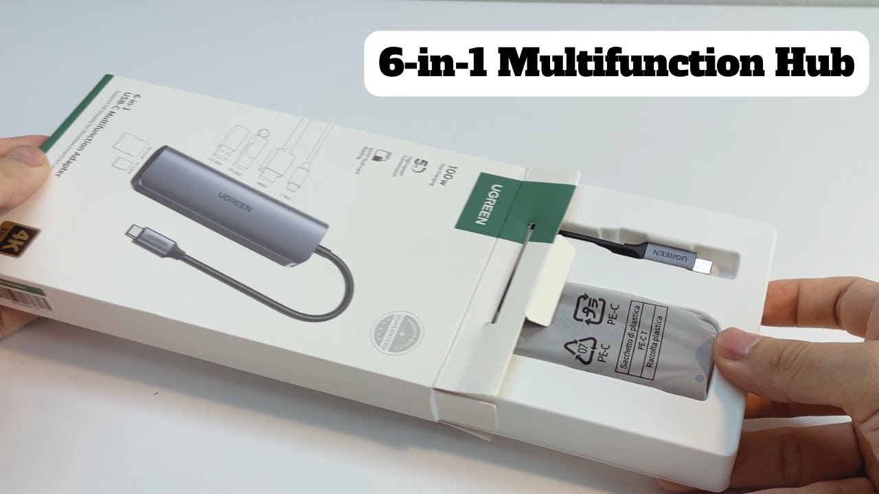 Ugreen 6 in 1 Multifunction Adapter for Mac CM195 Unboxing