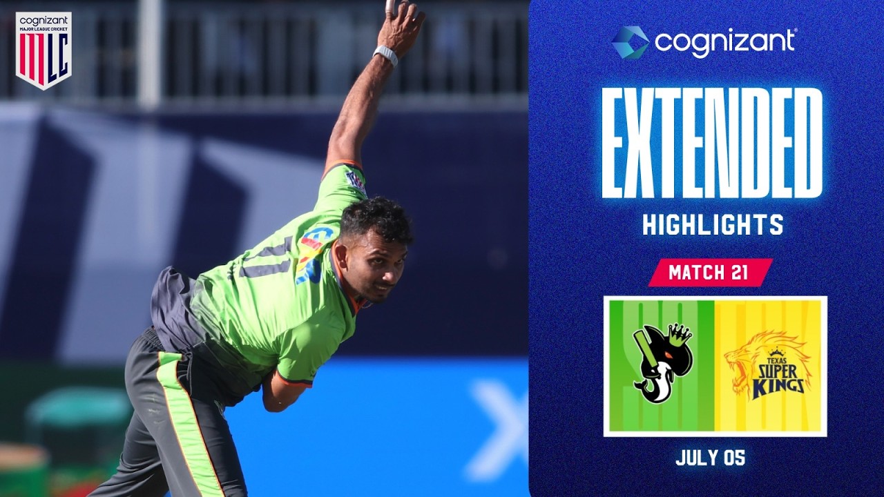 Cognizant Extended Match Highlights | Seattle Orcas vs Texas Super Kings | Match #21