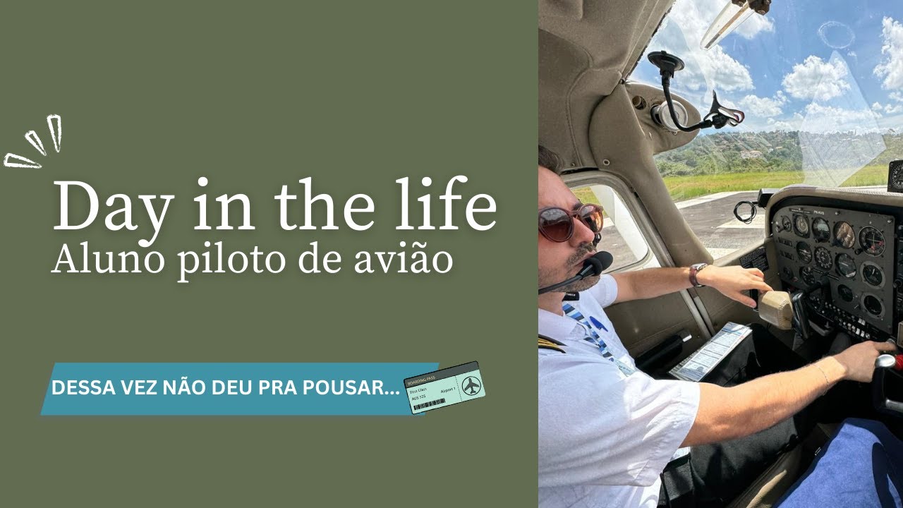 Um Dia na Vida de um Aluno Piloto: Voando de SBJF ao Rio de Janeiro (Day In The Life)