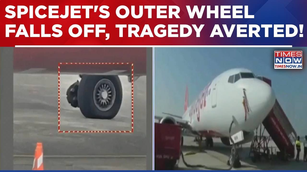 Emergency At Mumbai Airport! SpiceJet Q400 Outer Wheel Comes Apart During Take-Off, Tragedy Averted