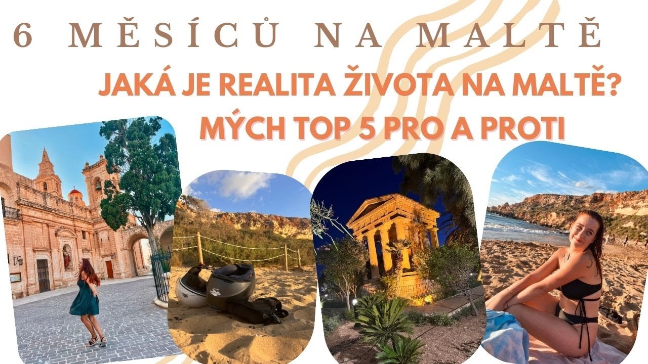 VLOG #3: 6 MĚSÍCŮ NA MALTĚ | Jaká je realita života na Maltě? Mých top 5 pro a proti