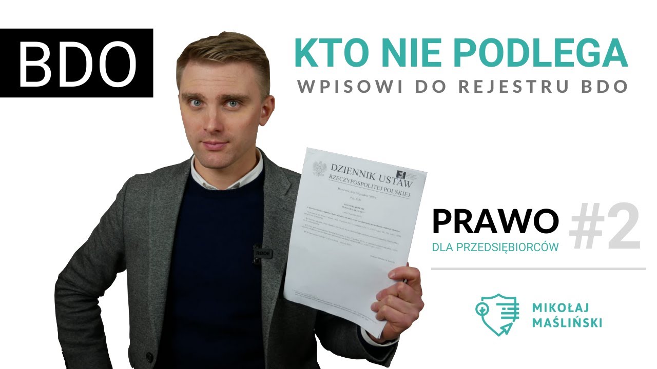 BDO - kto nie podlega wpisowi do rejestru BDO?