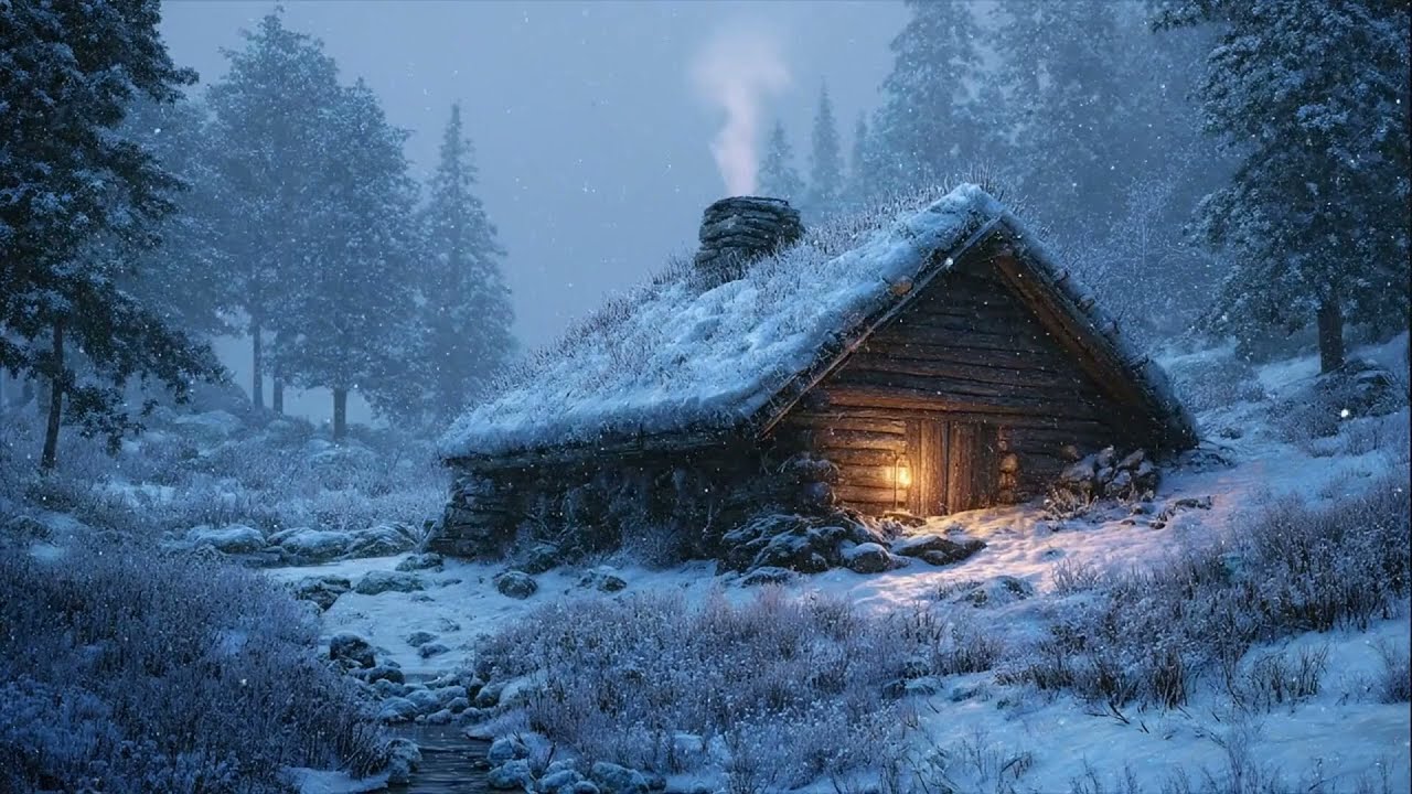 Cozy Winter Hearth ❄️ Deep Sleep Medieval Instrumental (1 Hour)