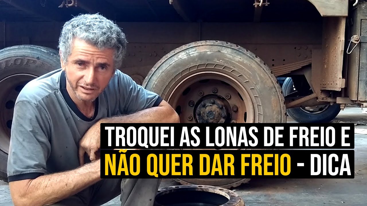 Troquei as lonas de freio e não quer dar freio | Dica