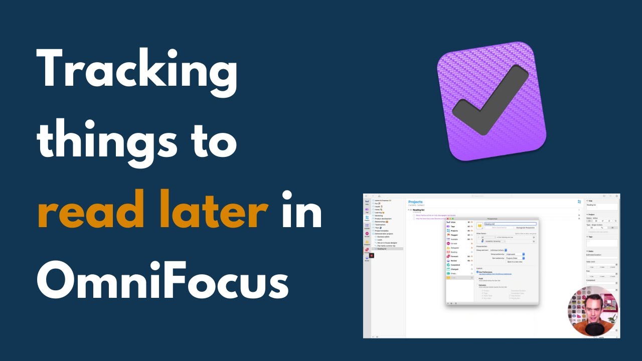 Как отслеживать записи для дальнейшего чтения в OmniFocus