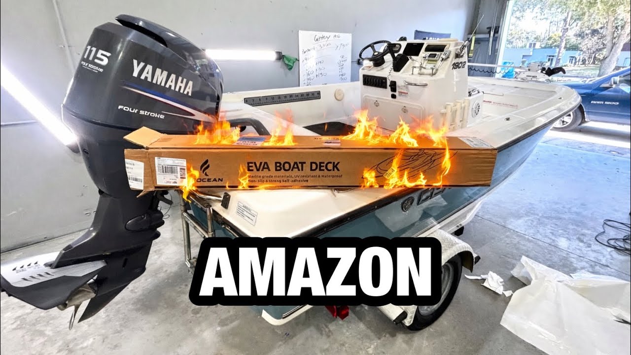 Напольное покрытие для лодок из материала EVA от Amazon (проект по переделке лодки)