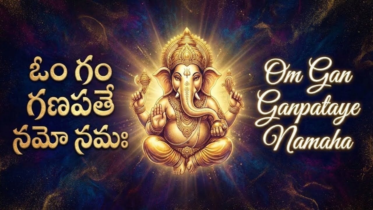 Lord Ganesha Morning Mantra - Om Gan Ganpataye Namaha | విఘ్నాలను తొలగించే గణపతి మంత్రం