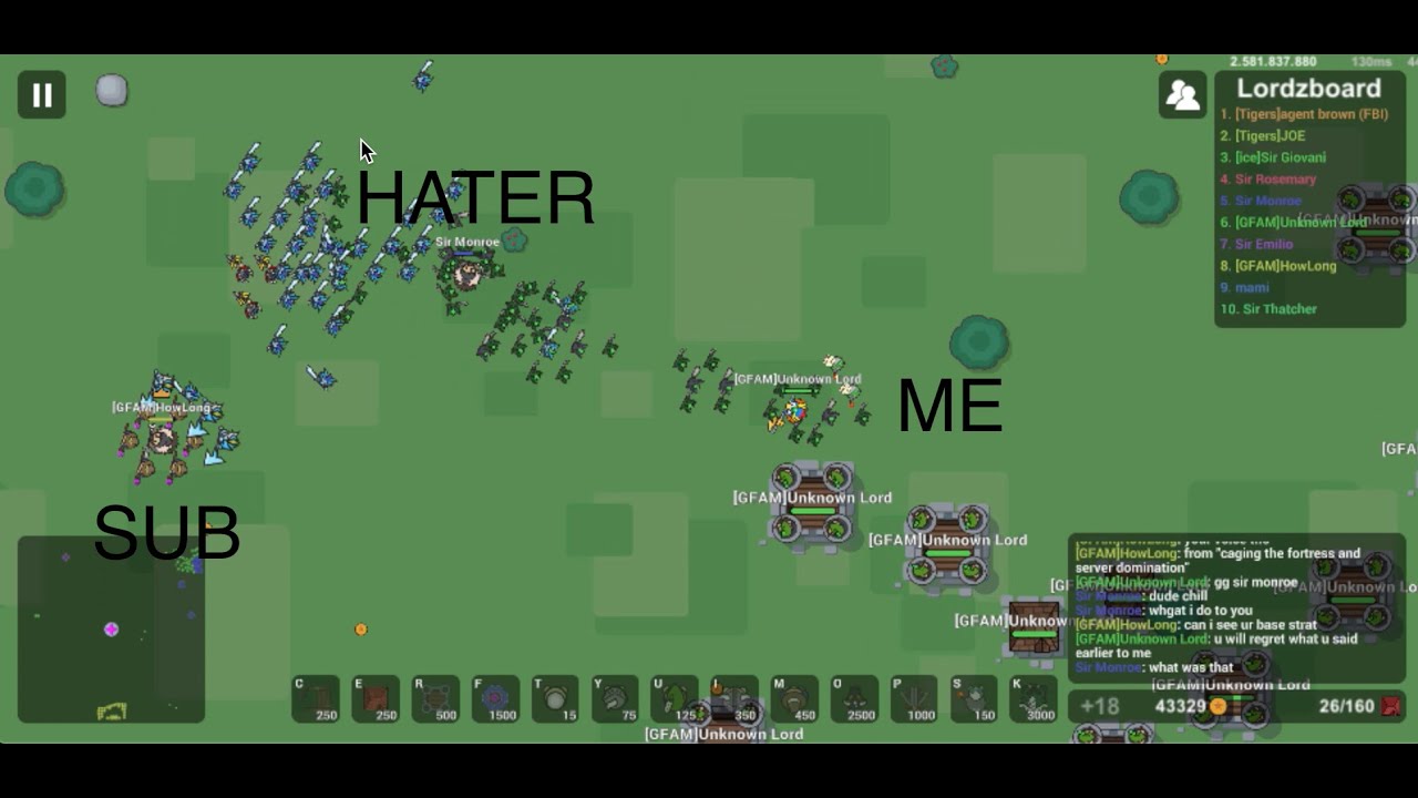 Playing with my fans (and haters) in Lordz.io