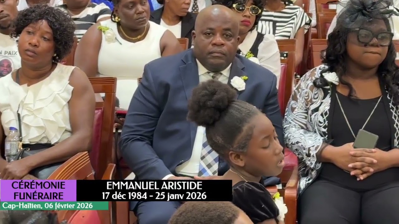 Funérailles de M. Aristide Emmanuel 17 décembre 1984 - 25 janvier 2026📍Parc du repos, Cap-Haitien