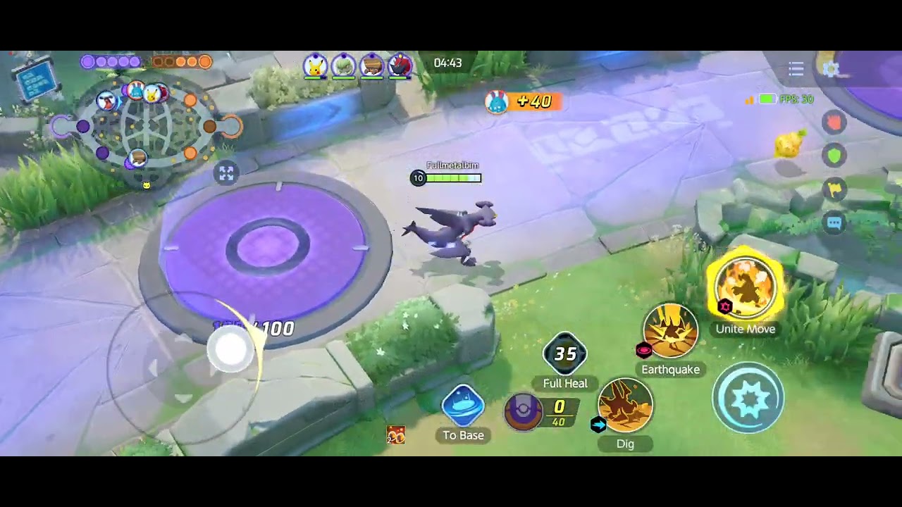 Garchomp Pokemon Unite Ranked Gameplay