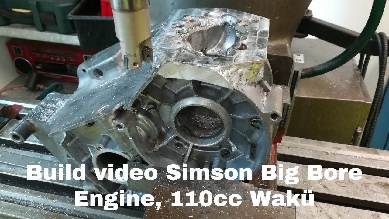 Simson Big Bore 110cc Engine/Motor build video on M531/M541 2 stroke engine building video