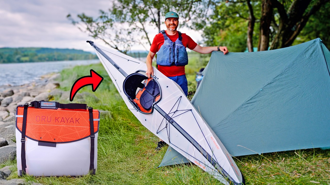 Camping On An Island Using WEIRD Folding Kayaks (Oru Bay ST & Inlet)