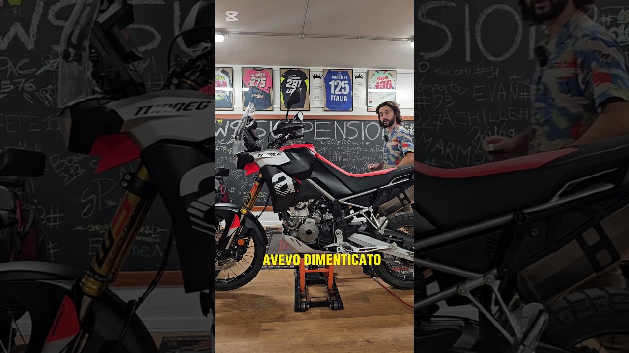 tutorial smontaggio ammortizzatore  Aprilia Tuareg