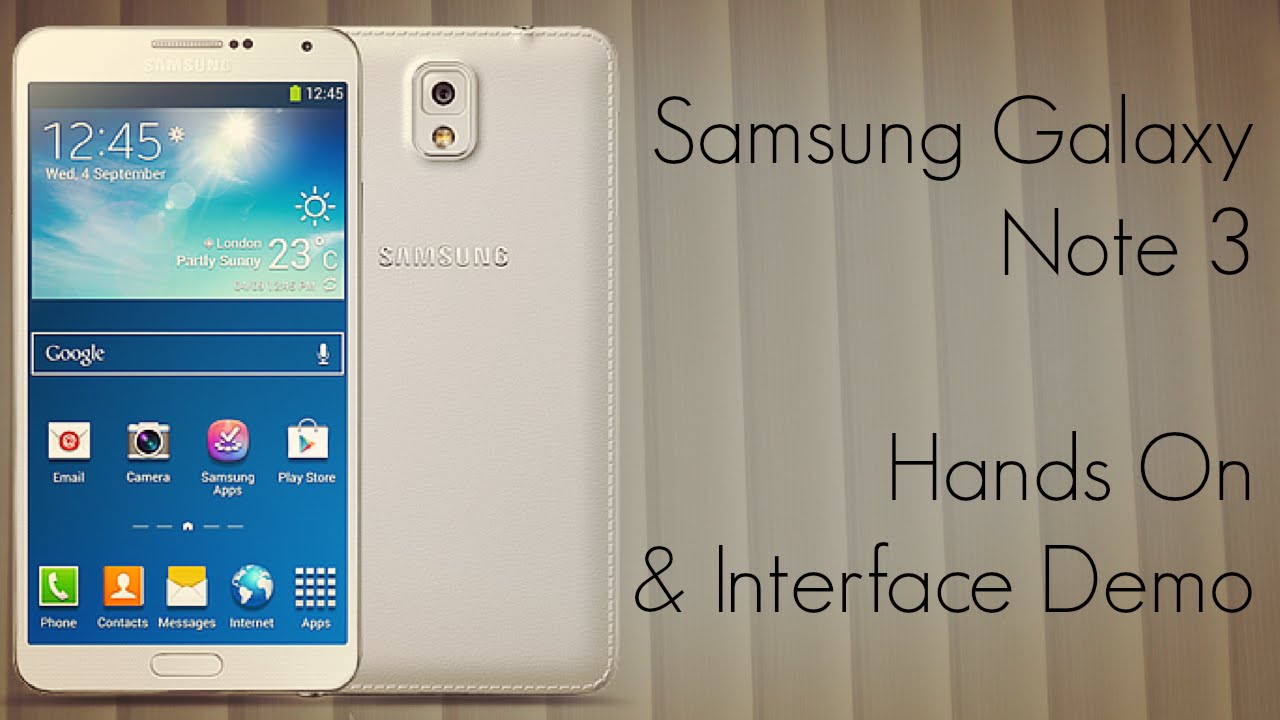 Samsung Galaxy Note 3 Hands On / Interface / Air Command Features / Apps / Camera