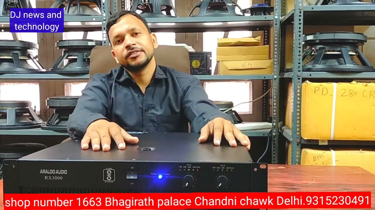 Araldo Audio Amplifier model no Rx3000