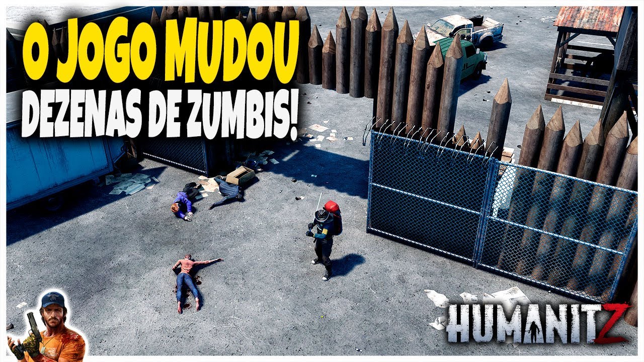 Fui Cercado por um GRUPO ENORME de Zumbis! HumanitZ Está Mais Insano Que Nunca!