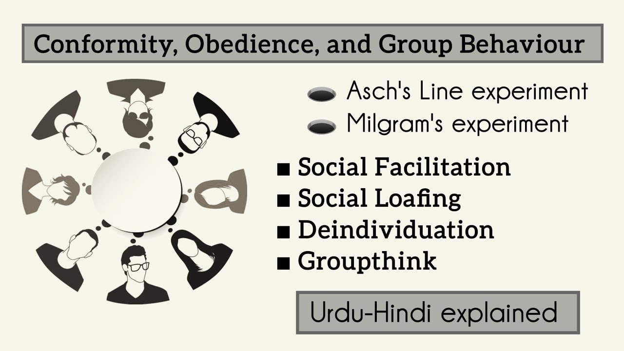 Conformity, Obedience, and Group Behaviour | Explained in Urdu-Hindi 