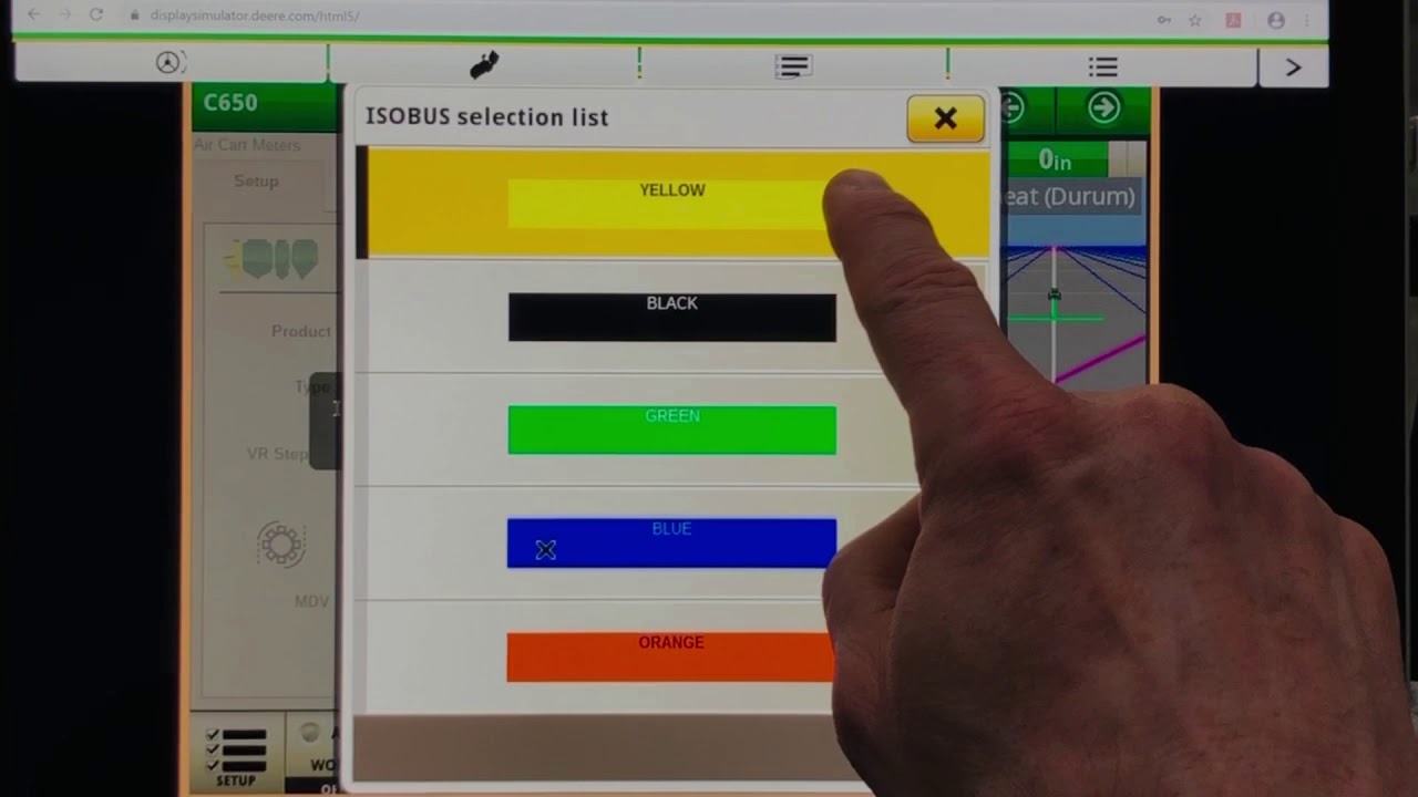 C Series Crop Changeover Monitor