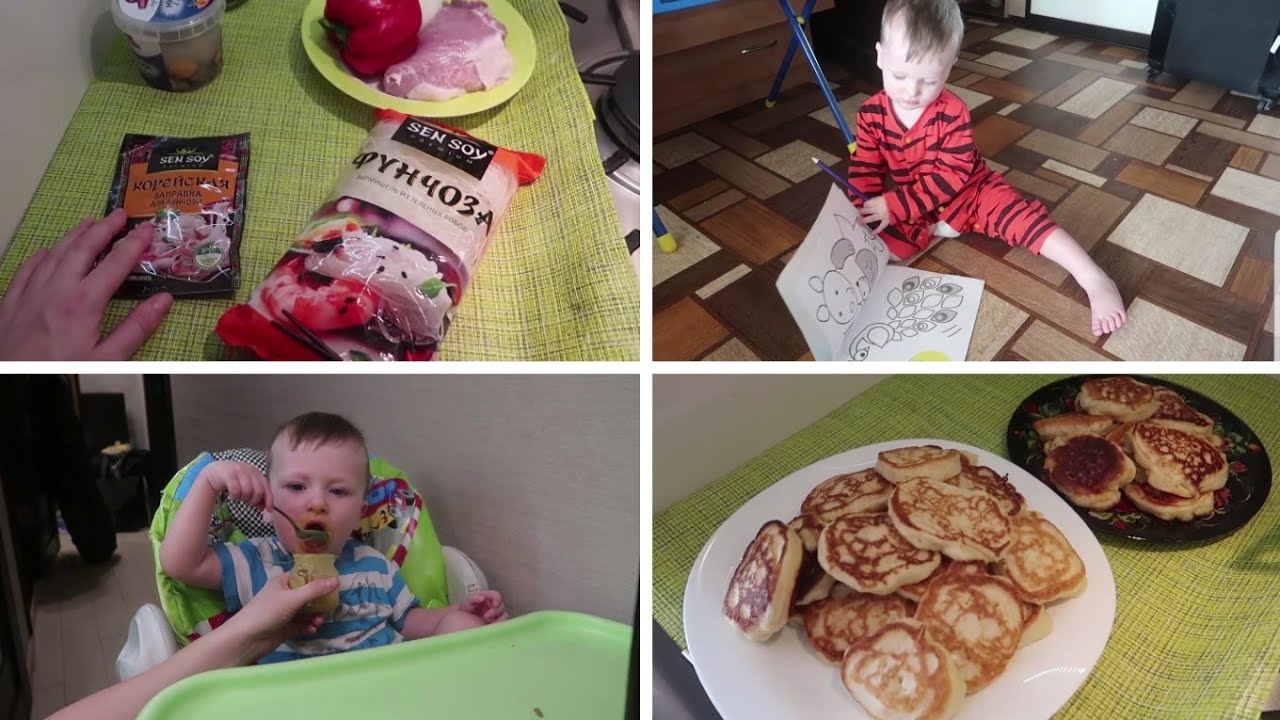 VLOG💜: ГОТОВЛЮ ФУНЧОЗУ, ПЕКУ ОЛАДЬИ, ЖИЗНЬ БЕЗ ХИМИИ // Family K // 31.01.19