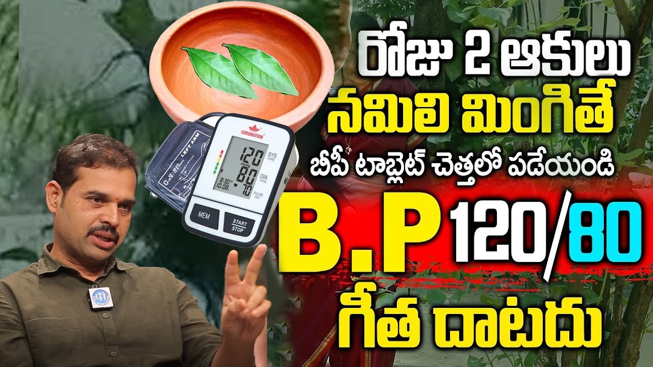 ఉదయాన్నే రెండాకులు పసరు నాలుక మీద పడితే బీపీ మొత్తం పోతుంది | How to Control High Blood Pressure