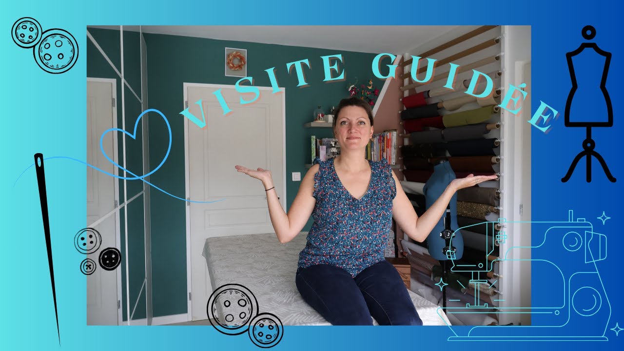 🚗 Visite de mon Atelier Couture ✂️ | Mon espace créatif & DIY”